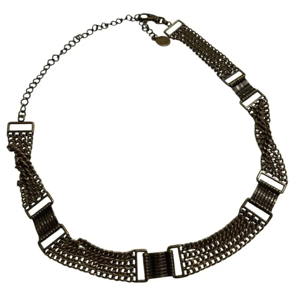 Vintage BrassâChain Belt w/ Adjustable Clasp Closure